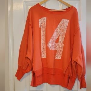 Free People We The Free Graphic Camden Pullover - Medium